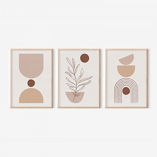 Πίνακας Stijo pakoworld τρίπτυχος με ψηφιακή εκτύπωση και πλαίσιο 33x1.5x48εκ Πίνακας Stijo pakoworld τρίπτυχος με ψηφιακή εκτύπωση και πλαίσιο 33x1.5x48εκ