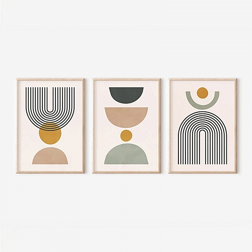 Πίνακας Ominel pakoworld τρίπτυχος με ψηφιακή εκτύπωση και πλαίσιο 33x1.5x48εκ Πίνακας Ominel pakoworld τρίπτυχος με ψηφιακή εκτύπωση και πλαίσιο 33x1.5x48εκ