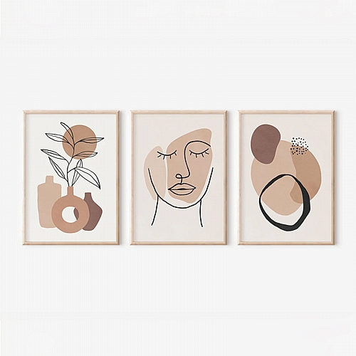 Πίνακας Grende pakoworld τρίπτυχος με ψηφιακή εκτύπωση και πλαίσιο 33x1.5x48εκ Πίνακας Grende pakoworld τρίπτυχος με ψηφιακή εκτύπωση και πλαίσιο 33x1.5x48εκ