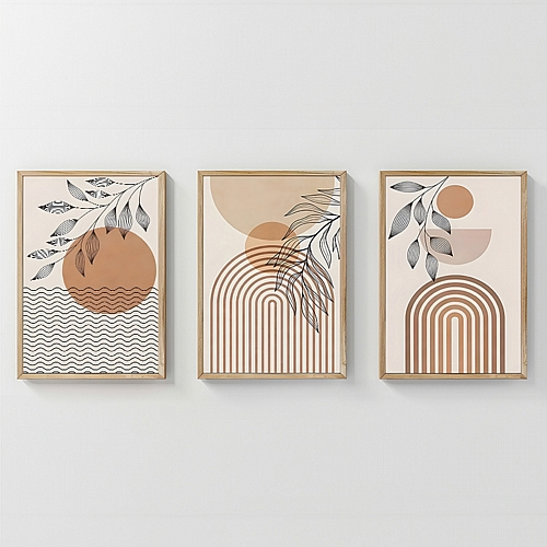 Πίνακας Zephra pakoworld τρίπτυχος με ψηφιακή εκτύπωση και πλαίσιο 33x1.5x48εκ Πίνακας Zephra pakoworld τρίπτυχος με ψηφιακή εκτύπωση και πλαίσιο 33x1.5x48εκ