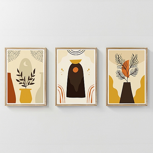 Πίνακας Caelo pakoworld τρίπτυχος με ψηφιακή εκτύπωση και πλαίσιο 33x1.5x48εκ Πίνακας Caelo pakoworld τρίπτυχος με ψηφιακή εκτύπωση και πλαίσιο 33x1.5x48εκ