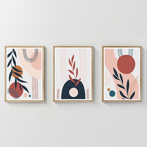 Πίνακας Caeris pakoworld τρίπτυχος με ψηφιακή εκτύπωση και πλαίσιο 33x1.5x48εκ Πίνακας Caeris pakoworld τρίπτυχος με ψηφιακή εκτύπωση και πλαίσιο 33x1.5x48εκ