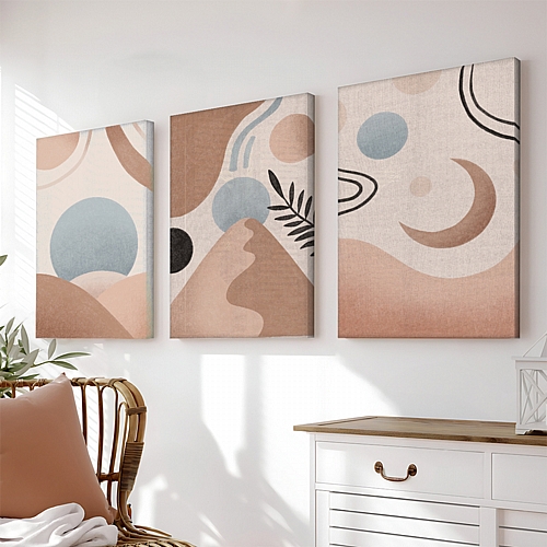 Πίνακας σε καμβά Leberto pakoworld τρίπτυχος με ψηφιακή εκτύπωση και πλαίσιο 50x2x70εκ Πίνακας σε καμβά Leberto pakoworld τρίπτυχος με ψηφιακή εκτύπωση και πλαίσιο 50x2x70εκ