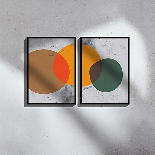 Πίνακας Derdia I pakoworld δίπτυχος με ψηφιακή εκτύπωση και πλαίσιο 33x1.5x48εκ Πίνακας Derdia I pakoworld δίπτυχος με ψηφιακή εκτύπωση και πλαίσιο 33x1.5x48εκ