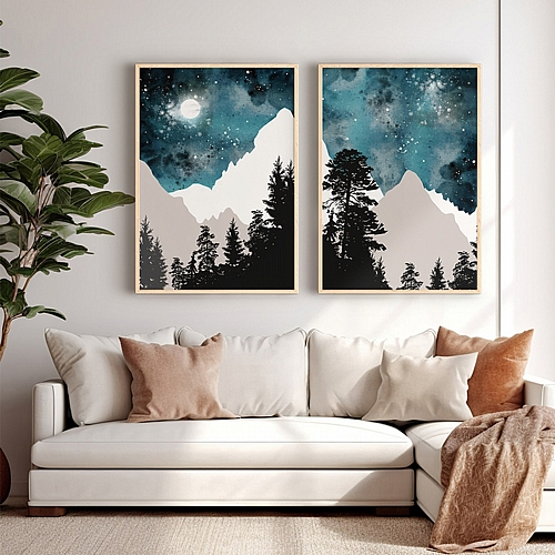 Πίνακας Grezio pakoworld δίπτυχος με ψηφιακή εκτύπωση και πλαίσιο 33x1.5x48εκ Πίνακας Grezio pakoworld δίπτυχος με ψηφιακή εκτύπωση και πλαίσιο 33x1.5x48εκ