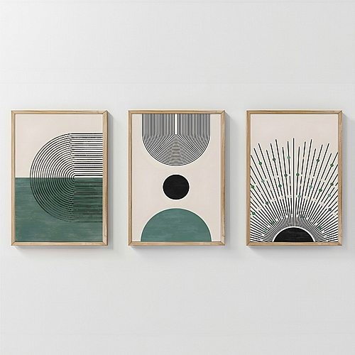 Πίνακας Kertia pakoworld τρίπτυχος με ψηφιακή εκτύπωση και πλαίσιο 33x1.5x48εκ Πίνακας Kertia pakoworld τρίπτυχος με ψηφιακή εκτύπωση και πλαίσιο 33x1.5x48εκ