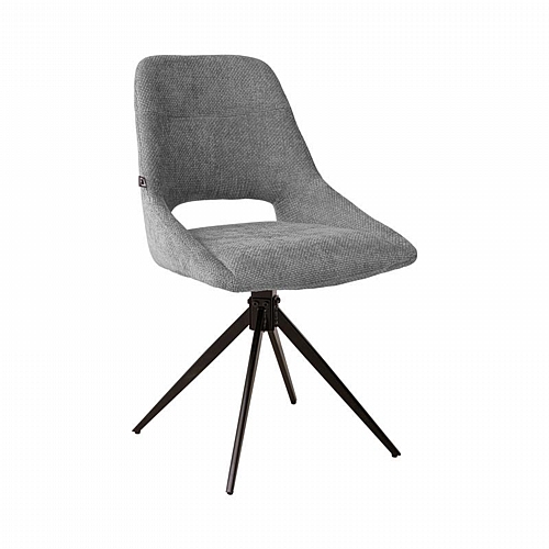 ΚΑΡΕΚΛΑ ΤΡΑΠΕΖΑΡΙΑΣ ΠΕΡΙΣΤΡΕΦΟΜΕΝΗ Fylliana FL2548 ΓΚΡΙ-ΜΠΕΖ ΥΦΑΣΜΑ 64x53x85εκ