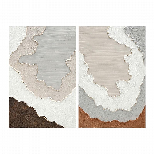 ΣΕΤ 2 ΠΙΝΑΚΕΣ ΣΕ ΚΑΜΒΑ Fylliana FL25541 ΜΠΕΖ-ΛΕΥΚΟ-ΚΑΦΕ 60x3x90εκ ΣΕΤ 2 ΠΙΝΑΚΕΣ ΣΕ ΚΑΜΒΑ Fylliana FL25541 ΜΠΕΖ-ΛΕΥΚΟ-ΚΑΦΕ 60x3x90εκ