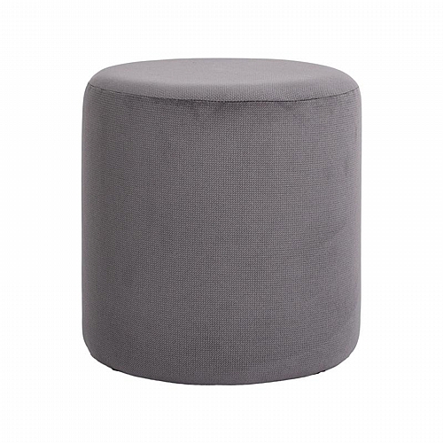 ΤΑΜΠΟΥΡΕ-ΣΚΑΜΠΟ ΣΤΡΟΓΓΥΛΟ Fylliana Circlo ΓΚΡΙ ΧΡΩΜΑ 34x35εκ