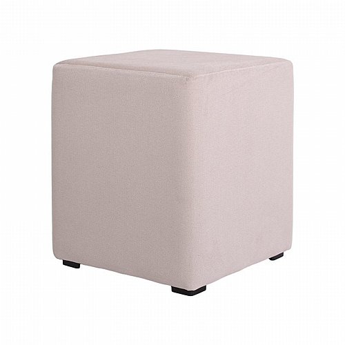 ΤΑΜΠΟΥΡΕ-ΣΚΑΜΠΟ ΤΕΤΡΑΓΩΝΟ Fylliana Boxy ΜΠΕΖ ΧΡΩΜΑ 35x35x41εκ