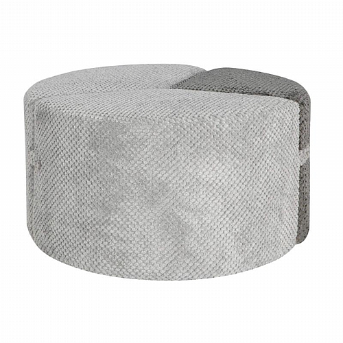 ΣΚΑΜΠΟ PUZZLE Fylliana FL2511 ΓΚΡΙ-ΣΚΟΥΡΟ ΓΚΡΙ ΧΡΩΜΑ 68x68x39εκ