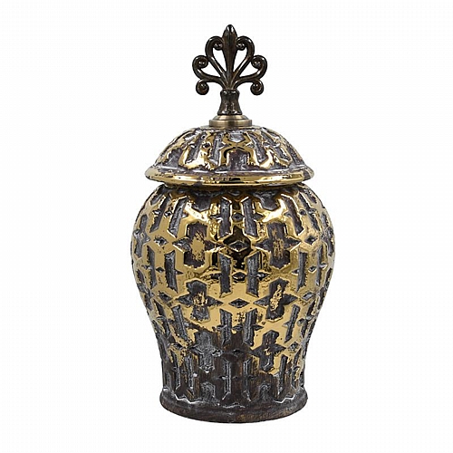 ΚΕΡΑΜΙΚΟ ΒΑΖΟ Fylliana FL2331 ΜΑΥΡΟ-ΧΡΥΣΟ ΧΡΩΜΑ 16x16x32εκ ΚΕΡΑΜΙΚΟ ΒΑΖΟ Fylliana FL2331 ΜΑΥΡΟ-ΧΡΥΣΟ ΧΡΩΜΑ 16x16x32εκ