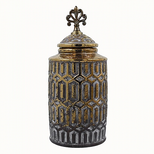 ΚΕΡΑΜΙΚΟ ΒΑΖΟ Fylliana FL2333 ΜΑΥΡΟ-ΧΡΥΣΟ ΧΡΩΜΑ 17x40xεκ ΚΕΡΑΜΙΚΟ ΒΑΖΟ Fylliana FL2333 ΜΑΥΡΟ-ΧΡΥΣΟ ΧΡΩΜΑ 17x40xεκ