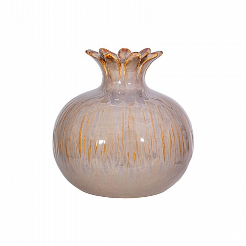 ΚΕΡΑΜΙΚΟ ΔΙΑΚΟΣΜΗΤΙΚΟ ΡΟΔΙ Fylliana FL7396 ΓΚΡΙ-ΚΑΦΕ ΧΡΩΜΑ 13x13εκ