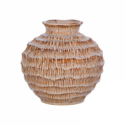 ΚΕΡΑΜΙΚΟ ΒΑΖΟ Fylliana FL30015 ΓΚΡΙ-ΚΑΦΕ ΧΡΩΜΑ 21x20εκ ΚΕΡΑΜΙΚΟ ΒΑΖΟ Fylliana FL30015 ΓΚΡΙ-ΚΑΦΕ ΧΡΩΜΑ 21x20εκ