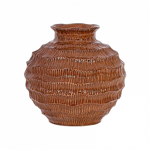 ΚΕΡΑΜΙΚΟ ΒΑΖΟ Fylliana FL30015 ΚΑΦΕ ΧΡΩΜΑ 21x20εκ ΚΕΡΑΜΙΚΟ ΒΑΖΟ Fylliana FL30015 ΚΑΦΕ ΧΡΩΜΑ 21x20εκ