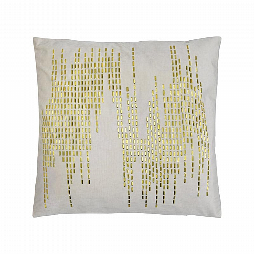 ΔΙΑΚΟΣΜΗΤΙΚΟ ΜΑΞΙΛΑΡΙ Fylliana ΕΚΡΟΥ-ΧΡΥΣΟ ΧΡΩΜΑ 45x45x10εκ