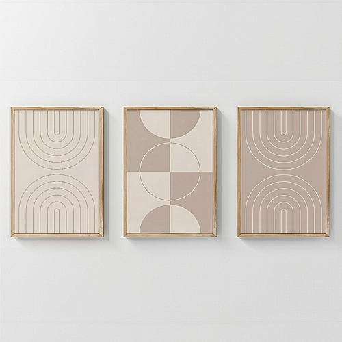 Πίνακας Zenzia pakoworld τρίπτυχος με ψηφιακή εκτύπωση και πλαίσιο 33x1.5x48εκ Πίνακας Zenzia pakoworld τρίπτυχος με ψηφιακή εκτύπωση και πλαίσιο 33x1.5x48εκ