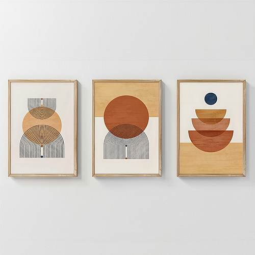 Πίνακας Mireta pakoworld τρίπτυχος με ψηφιακή εκτύπωση και πλαίσιο 33x1.5x48εκ Πίνακας Mireta pakoworld τρίπτυχος με ψηφιακή εκτύπωση και πλαίσιο 33x1.5x48εκ