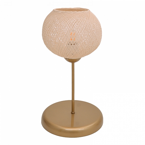 Επιτραπέζιο φωτιστικό Gaia pakoworld Ε27 μέταλλο χρυσό Φ22x37εκ Επιτραπέζιο φωτιστικό Gaia pakoworld Ε27 μέταλλο χρυσό Φ22x37εκ