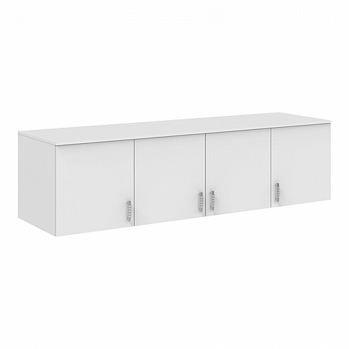 Πατάρι ντουλάπας Royal pakoworld τετράφυλλο λευκό 200x58x53εκ