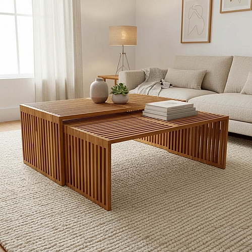 Τραπέζι Tinnie pakoworld σετ 2τεμ teak ξύλο σε φυσική απόχρωση Τραπέζι Tinnie pakoworld σετ 2τεμ teak ξύλο σε φυσική απόχρωση