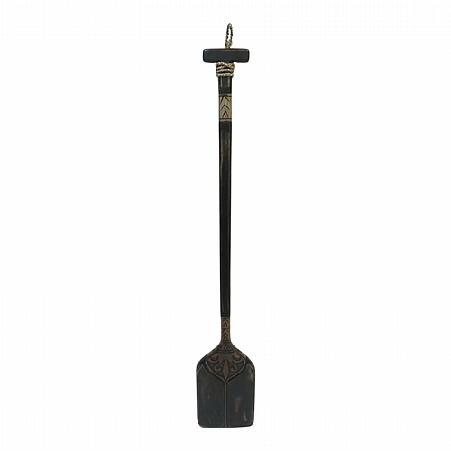 Διακοσμητικό τοίχου κουπί Boon Inart μαόνι ξύλο σε μαύρη-φυσική απόχρωση 20x3x120εκ