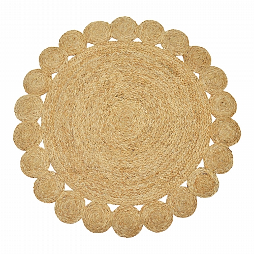 Χαλί Voni Inart φυσικό γιούτα Φ150x1εκ