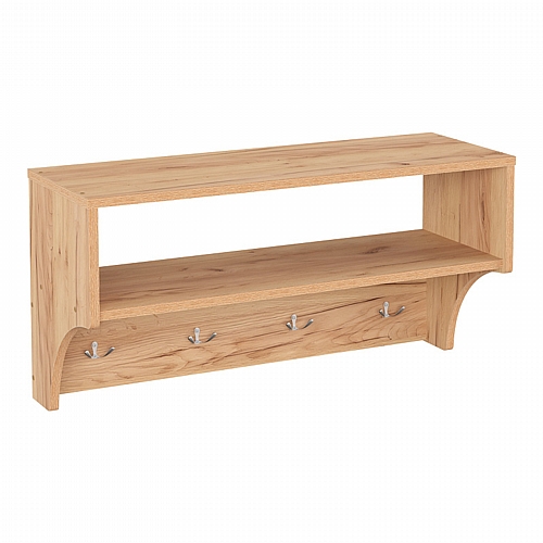 Κρεμάστρα Crosta pakoworld σε oak απόχρωση 80x28x40εκ