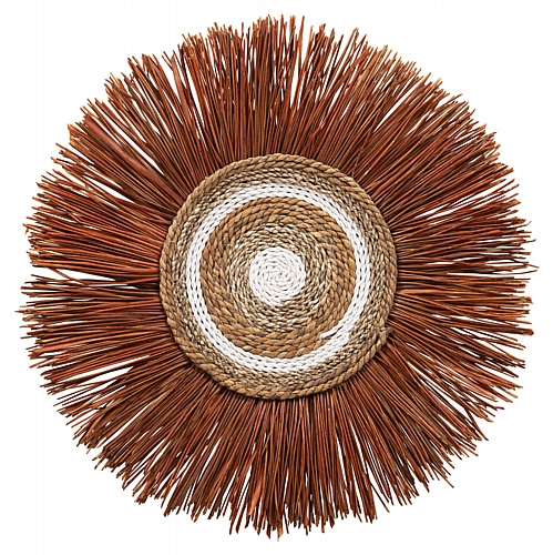 ΔΙΑΚΟΣΜΗΤΙΚΟ ΤΟΙΧΟΥ ΣΤΡΟΓΓΥΛΟ ΑΠΟ ΚΑΛΑΜΙΑ ΚΑΙ ΙΝΕΣ ΜΠΑΝΑΝΑΣ 55x3x55YΕΚεκ.FB97792