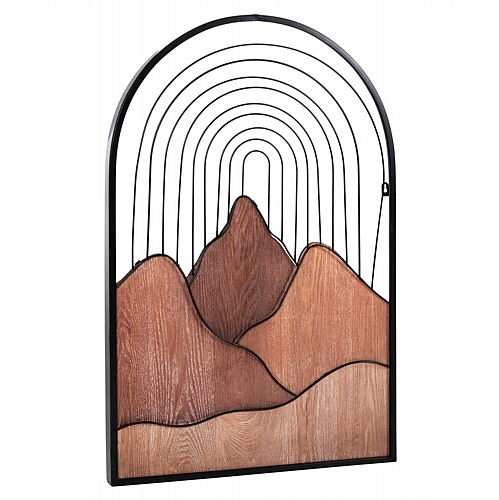 ΔΙΑΚΟΣΜΗΤΙΚΟ ΤΟΙΧΟΥ FB94220 ΔΙΑΦΟΡΕΣ ΑΠΟΧΡΩΣΕΙΣ ΞΥΛΟΥ-ΜΑΥΡΟ ΜΕΤΑΛΛΟ 60x3,5x93Υεκ.