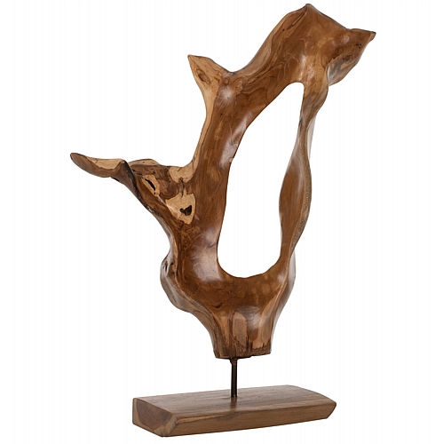 ΕΠΙΤΡΑΠΕΖΙΟ ΔΙΑΚΟΣΜΗΤΙΚΟ ΑΠΟ ΜΑΣΙΦ ΞΥΛΟ ΤEAK ΦΥΣΙΚΟ FB97713 46Χ15,5Χ61Y ΕΚ.