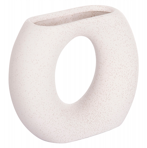 ΕΠΙΤΡΑΠΕΖΙΟ ΚΕΡΑΜΙΚΟ ΔΙΑΚΟΣΜΗΤΙΚΟ FB94646.01 ΥΠΟΛΕΥΚΟ ΚΡΥΣΤΑΛΛΙΚΟ 18x6,5x14Υεκ