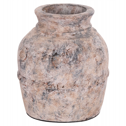 ΔΙΑΚΟΣΜΗΤΙΚΟ ΕΠΙΤΡΑΠΕΖΙΟ ΒΑΖΟ FB94395 ΤΕΡΑΚΟΤΑ ΣΕ ΓΚΡΙ Φ17x19Υεκ.