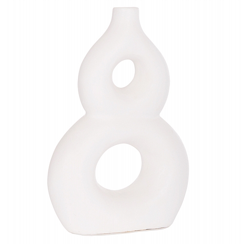 ΕΠΙΤΡΑΠΕΖΙΟ ΔΙΑΚΟΣΜΗΤΙΚΟ ΒΑΖΟ FB94666.02S ΤΕΡΑΚΟΤΑ ΣΕ ΛΕΥΚΟ--21x7.5x31Υεκ.