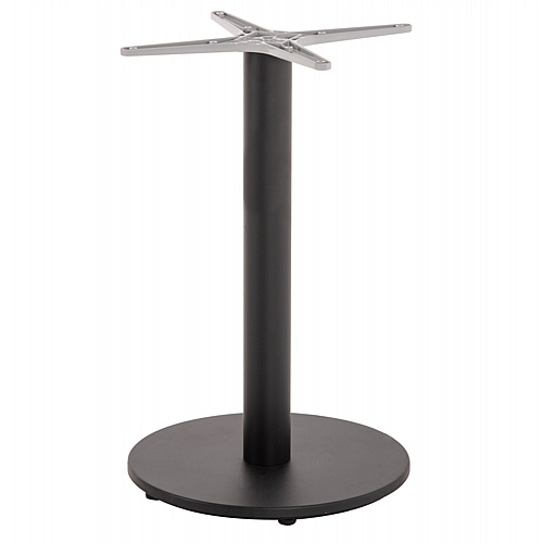 ΒΑΣΗ ΤΡΑΠΕΖΙΟΥ ΑΛΟΥΜΙΝΙΟΥ ΣΤΡΟΓΓΥΛΗ ΜΑΥΡΟ ΜΑΤ FB9476.01 ΣΤΑΥΡΟΣ 48Χ48εκ Φ45Χ72Υεκ.