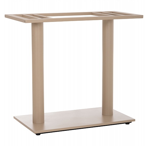 ΒΑΣΗ ΤΡΑΠΕΖΙΟΥ ΜΕΤΑΛΛΙΚΗ ΔΙΠΛΗ FB9435.25 ΚΑΠΟΥΤΣΙΝΟ ΜΑΤ ΜΕ ΡΕΓΟΥΛΑΤΟΡΟΥΣ 80Χ40Χ72Υεκ.