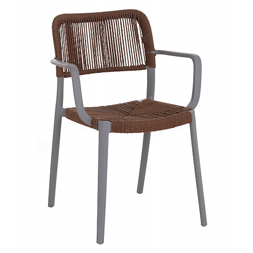 ΠΟΛΥΘΡΟΝΑ ΕΞ.ΧΩΡΟΥ FB96391.03 ΓΚΡΙ ΠΟΛΥΠΡΟΠΥΛΕΝΙΟ--ΚΑΦΕ ΣΧΟΙΝΙ 57x53x80Υεκ.