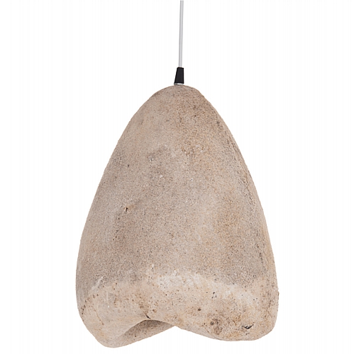 ΦΩΤΙΣΤΙΚΟ ΟΡΟΦΗΣ ΜΕ ΟΨΗ ΠΕΤΡΑΣ FB94417 ΣΚΟΥΡΟ ΜΠΕΖ 37x30x45Υεκ.