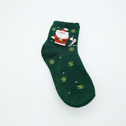 Χριστουγεννιάτικες πράσινες κάλτσες με  Αϊ-Βασίλη