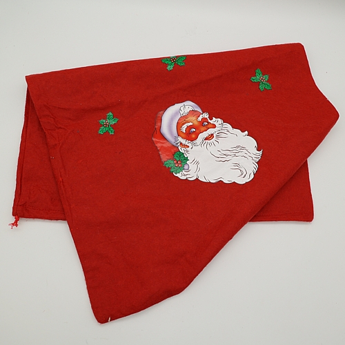 Χριστουγεννιάτικος κόκκινος σάκος με τον Άγιο Βασίλη 