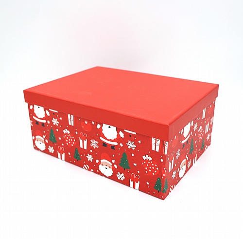 Γιορτινό Κουτί Δώρου Με Χριστουγεννιάτικο Σχέδιο
