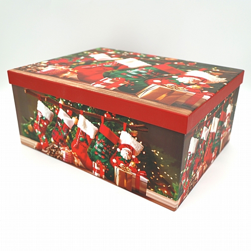 Χριστουγεννιάτικο Κουτί Δώρου με Κάλτσες & Δώρα