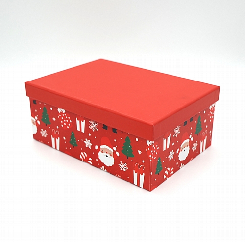 Γιορτινό Κουτί Δώρου Με Χριστουγεννιάτικο Σχέδιο