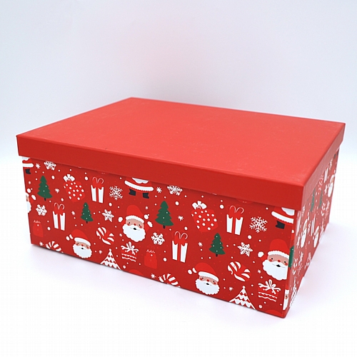 Γιορτινό Κουτί Δώρου Με Χριστουγεννιάτικο Σχέδιο