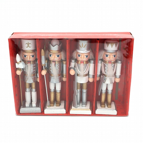 Χριστουγεννιάτικο Σετ Στολίδια Καρυοθραύστες – 4 Τεμάχια