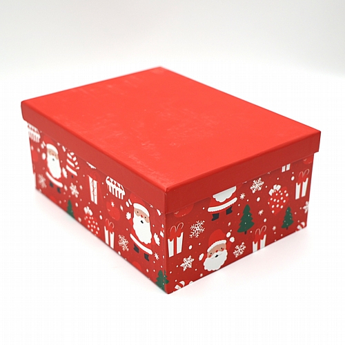 Γιορτινό Κουτί Δώρου Με Χριστουγεννιάτικο Σχέδιο