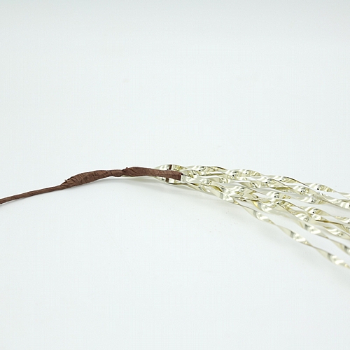 Χριστουγεννιάτικο Διακοσμητικό Κλαδί Μεταλλικό Χρυσό Στριφτό