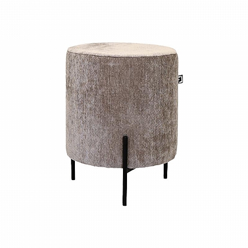 ΣΤΡΟΓΓΥΛΟ ΣΚΑΜΠΟ Fylliana New Lux ΚΑΦΕ ΧΡΩΜΑ 33x33x38εκ