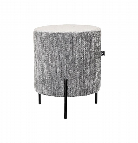 ΣΤΡΟΓΓΥΛΟ ΣΚΑΜΠΟ Fylliana New Lux ΓΚΡΙ ΧΡΩΜΑ 33x33x38εκ